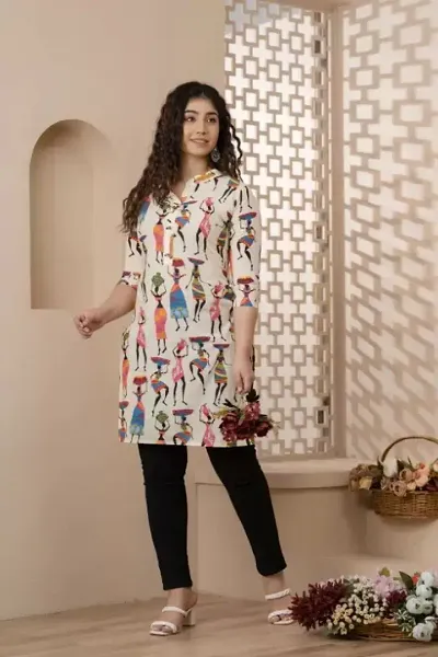 Stylish Straight Printed Cotton Kurta