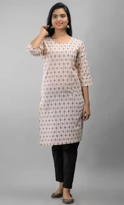 Fancy Straight Cotton Kurti