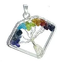 JMRM Seven Chakra Tree Wire Wrapped Pendant For Unisex-thumb2