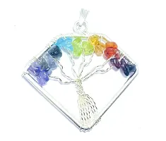 JMRM Seven Chakra Tree Wire Wrapped Pendant For Unisex-thumb1