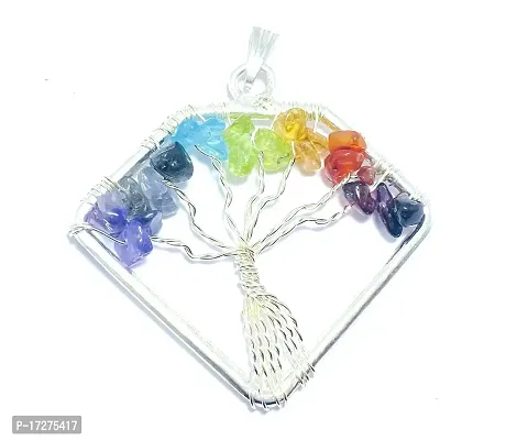 JMRM Seven Chakra Tree Wire Wrapped Pendant For Unisex-thumb2