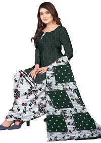 Elegant Multicoloured Cotton Printed Dress Material with Dupatta For Women - Pack of 2-thumb1