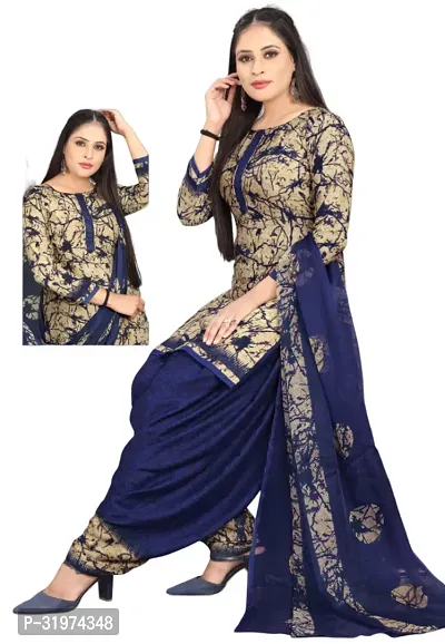 Beautiful Cotton Blend Unstitched Dress Material with Dupatta (Pack of 2)-thumb2