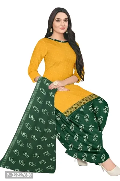 Elegant Multicoloured Cotton Printed Dress Material with Dupatta For Women - Pack of 2-thumb3