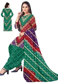 Yellow  Multicolor Crepe Printed Dress Material with Dupatta For Women (Combo pack of 2)-thumb2