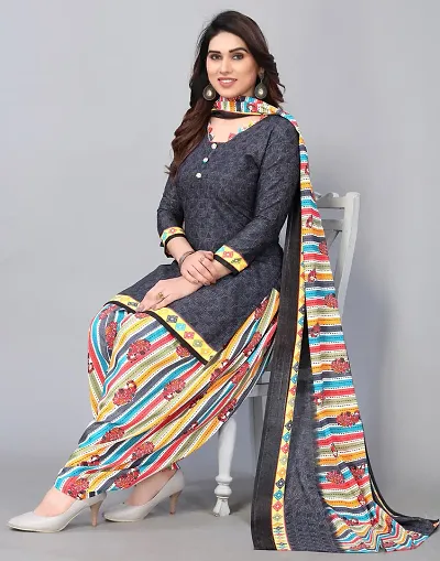 Stylish Cotton Printed Unstitched Suit