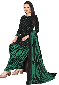 Wine  Black Crepe Printed Dress Material with Dupatta For Women (Combo pack of 2)-thumb2