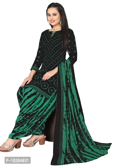 Wine  Black Crepe Printed Dress Material with Dupatta For Women (Combo pack of 2)-thumb3