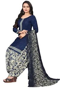 Elegant Multicoloured Cotton Printed Dress Material with Dupatta For Women (Combo Pack of 2)-thumb2