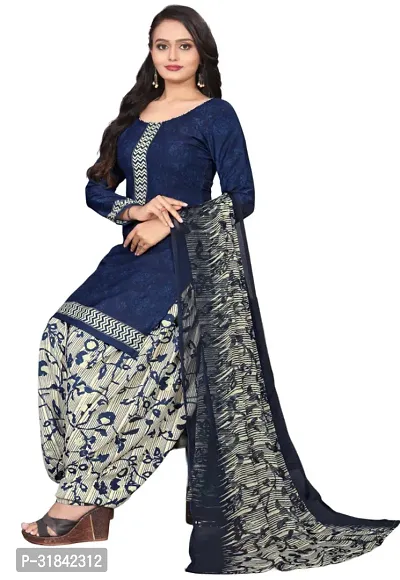 Elegant Multicoloured Cotton Printed Dress Material with Dupatta For Women (Combo Pack of 2)-thumb3