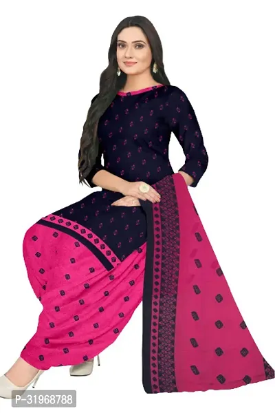 Beautiful Cotton Blend Unstitched Dress Material with Dupatta (Pack of 2)-thumb3