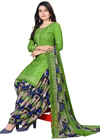 Sea Green  Green Crepe Printed Dress Material with Dupatta For Women (Combo pack of 2)-thumb2