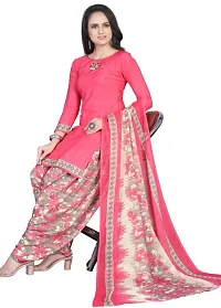 Elegant Multicoloured Cotton Printed Dress Material with Dupatta For Women (Combo Pack of 2)-thumb1