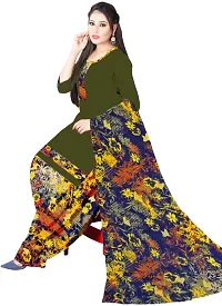 Elegant Multicoloured Cotton Printed Dress Material with Dupatta For Women (Combo Pack of 2)-thumb1