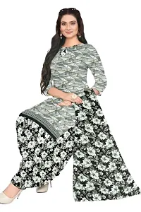 Elegant Multicoloured Cotton Printed Dress Material with Dupatta For Women (Combo Pack of 2)-thumb2