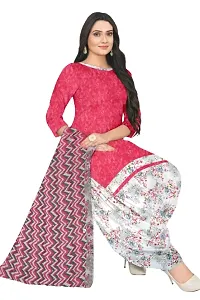 Elegant Multicoloured Cotton Printed Dress Material with Dupatta For Women (Combo Pack of 2)-thumb2