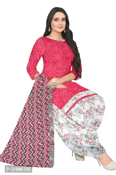 Elegant Multicoloured Cotton Printed Dress Material with Dupatta For Women (Combo Pack of 2)-thumb3