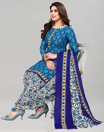 Stylish Crepe Printed Unstitched Suits