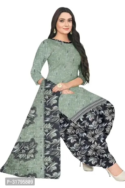 Elegant Multicoloured Cotton Printed Dress Material with Dupatta For Women (Combo Pack of 2)-thumb3