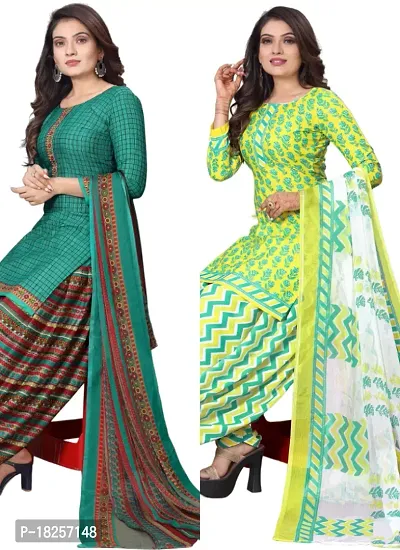 Buy PONGAL OFFER!!!COMBO!!RSS Women's Cotton unstitched Printed Salwar Suit  Material at Amazon.in