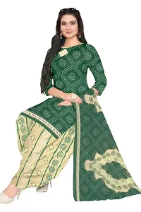 Stylish Cotton Blend Dress Material with Dupatta for Women Pack of 2-thumb1