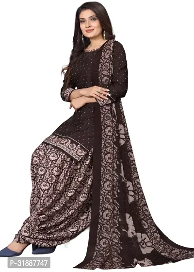 Elegant Multicoloured Cotton Printed Dress Material with Dupatta For Women (Combo Pack of 2)-thumb2