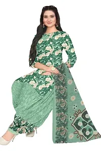 Elegant Multicoloured Cotton Printed Dress Material with Dupatta For Women (Combo Pack of 2)-thumb2