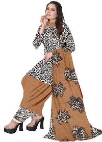 Elegant Multicoloured Cotton Printed Dress Material with Dupatta For Women (Combo Pack of 2)-thumb1