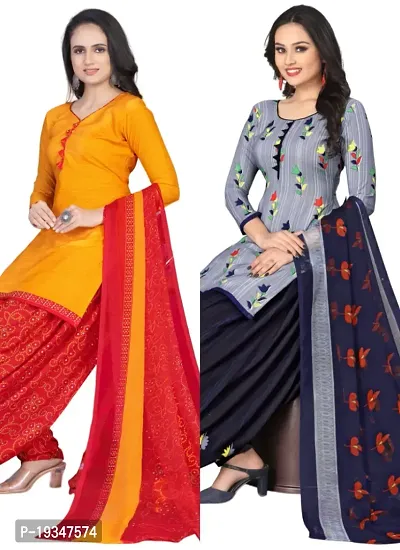 Buy Elegant Solid Cotton Dress Material Combo of 3 Tops (KDB-1469128)