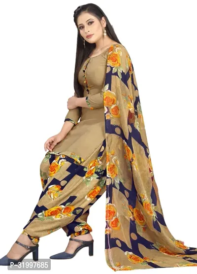 Elegant Multicoloured Cotton Printed Dress Material with Dupatta For Women (Combo Pack of 2)-thumb2