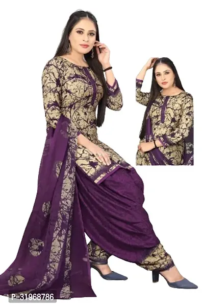 Beautiful Cotton Blend Unstitched Dress Material with Dupatta (Pack of 2)-thumb3