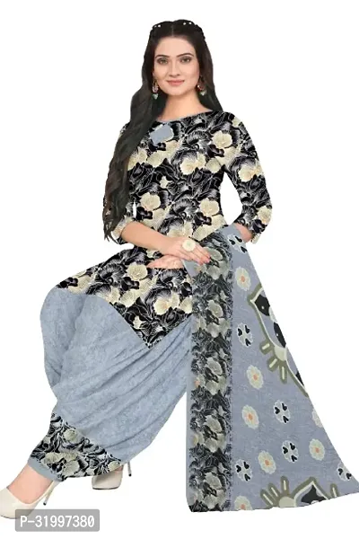 Elegant Multicoloured Cotton Printed Dress Material with Dupatta For Women (Combo Pack of 2)-thumb3