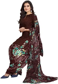 Elegant Multicoloured Cotton Printed Dress Material with Dupatta For Women (Combo Pack of 2)-thumb1