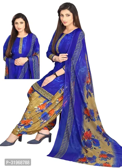 Beautiful Cotton Blend Unstitched Dress Material with Dupatta (Pack of 2)-thumb2