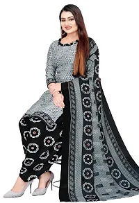 Unstitched Printed Crepe Kurta  Patiyala Dress Material with Dupatta (Combo Pack of 2)-thumb2