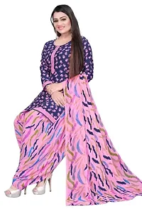 Unstitched Printed Crepe Kurta  Patiyala Dress Material with Dupatta (Combo Pack of 2)-thumb2