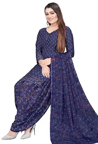 Unstitched Printed Crepe Kurta  Patiyala Dress Material with Dupatta (Combo Pack of 2)-thumb2