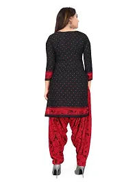 Unstitched Printed Crepe Kurta  Patiyala Dress Material with Dupatta-thumb1