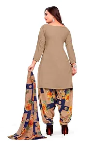 Unstitched Printed Crepe Kurta  Patiyala Dress Material with Dupatta-thumb4