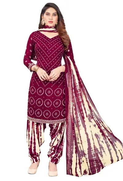 Rayon Suit Piece Un-Stitched Salwar Suits and Dress Material with Dupatta