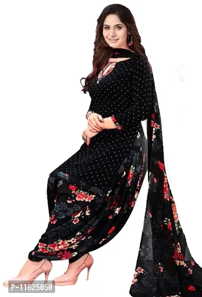 Classic Rayon Printed Dress Material with Dupatta for Women-thumb0