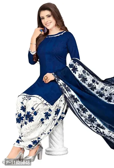 Classic Rayon Printed Dress Material with Dupatta for Women-thumb0