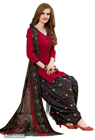 Classic Rayon Printed Dress Material with Dupatta for Women-thumb0