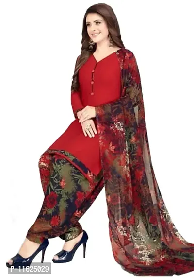 Classic Rayon Printed Dress Material with Dupatta for Women-thumb0