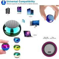 Bluetooth Speaker Mini Boost 4D Metal Colorful Small Pocket Siz With mic call-thumb1