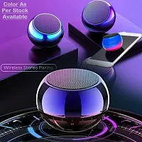 Bluetooth Speaker Mini Boost 4D Metal Colorful Small Pocket Siz With mic call-thumb2