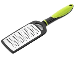 Vetalic Plastic Handle Cheese Grater, Stainless Steel Grater for Kitchen, Ginger, Garlic, Nutmeg  Chocolate Grater - Green Vegetable Grater,Cheese Grater,Fruit Grater (Pack of 3)-thumb1