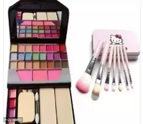 Natural Makeup Kit With 7 Pcs Brush-thumb0