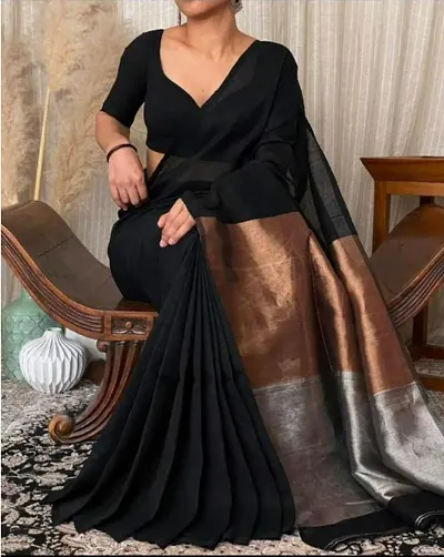 Beautiful Saree With Blouse Piece For Women