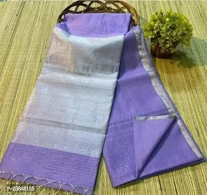 Beautiful Cotton Saree With Blouse Piece For Women-thumb0